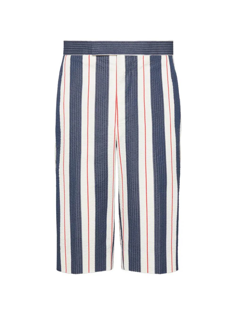 Thom Browne striped seersucker shorts - Blu