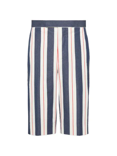 Thom Browne striped seersucker shorts
