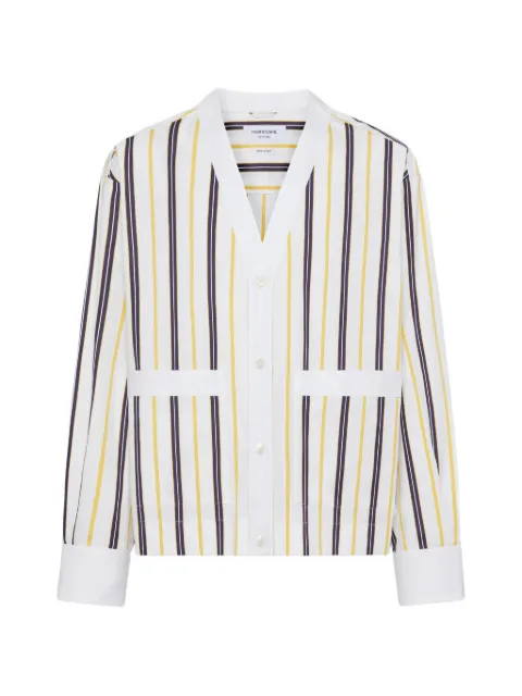 Thom Browne Repp striped poplin shirt