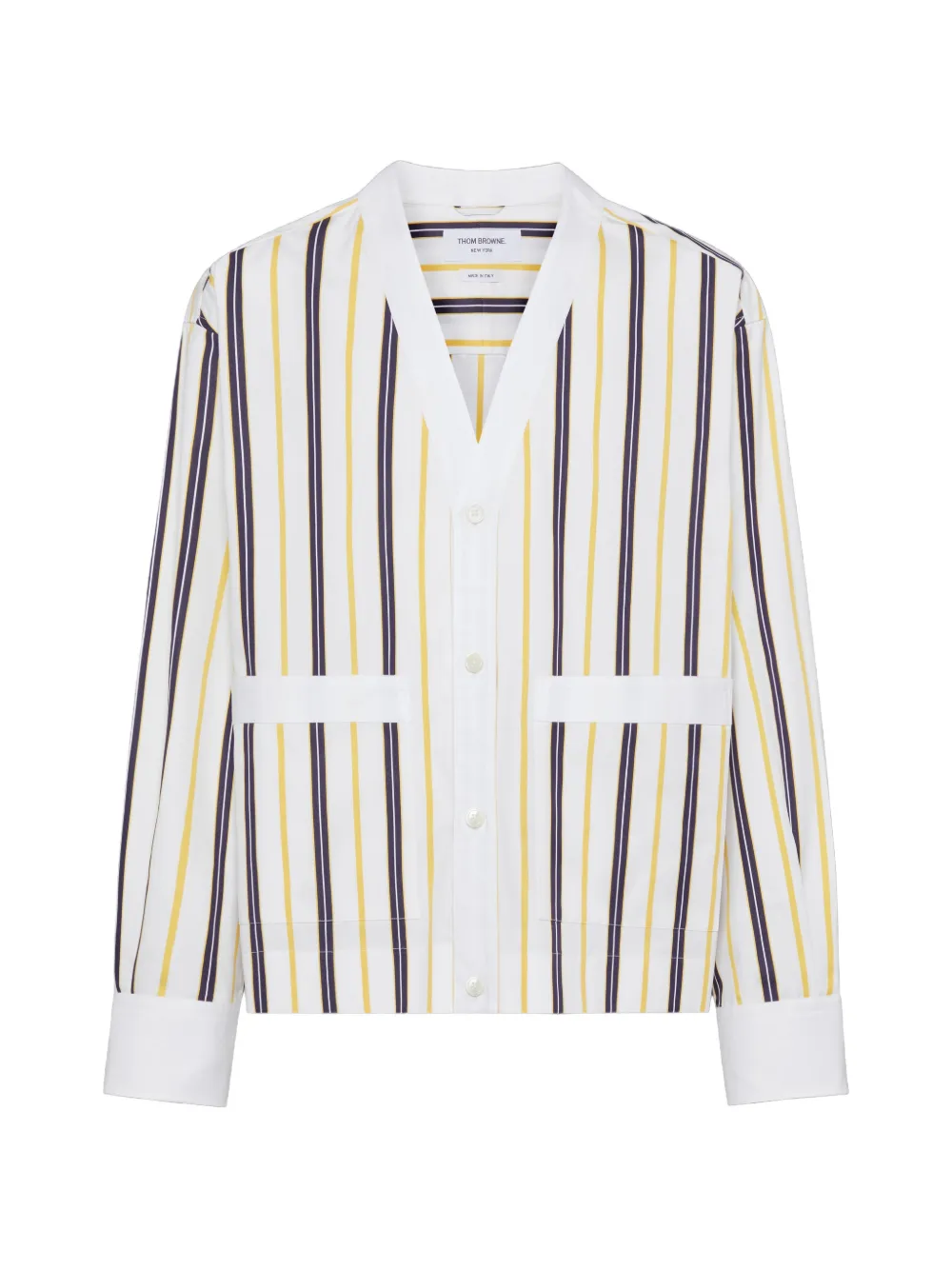Thom Browne poplin repp stripe shirt