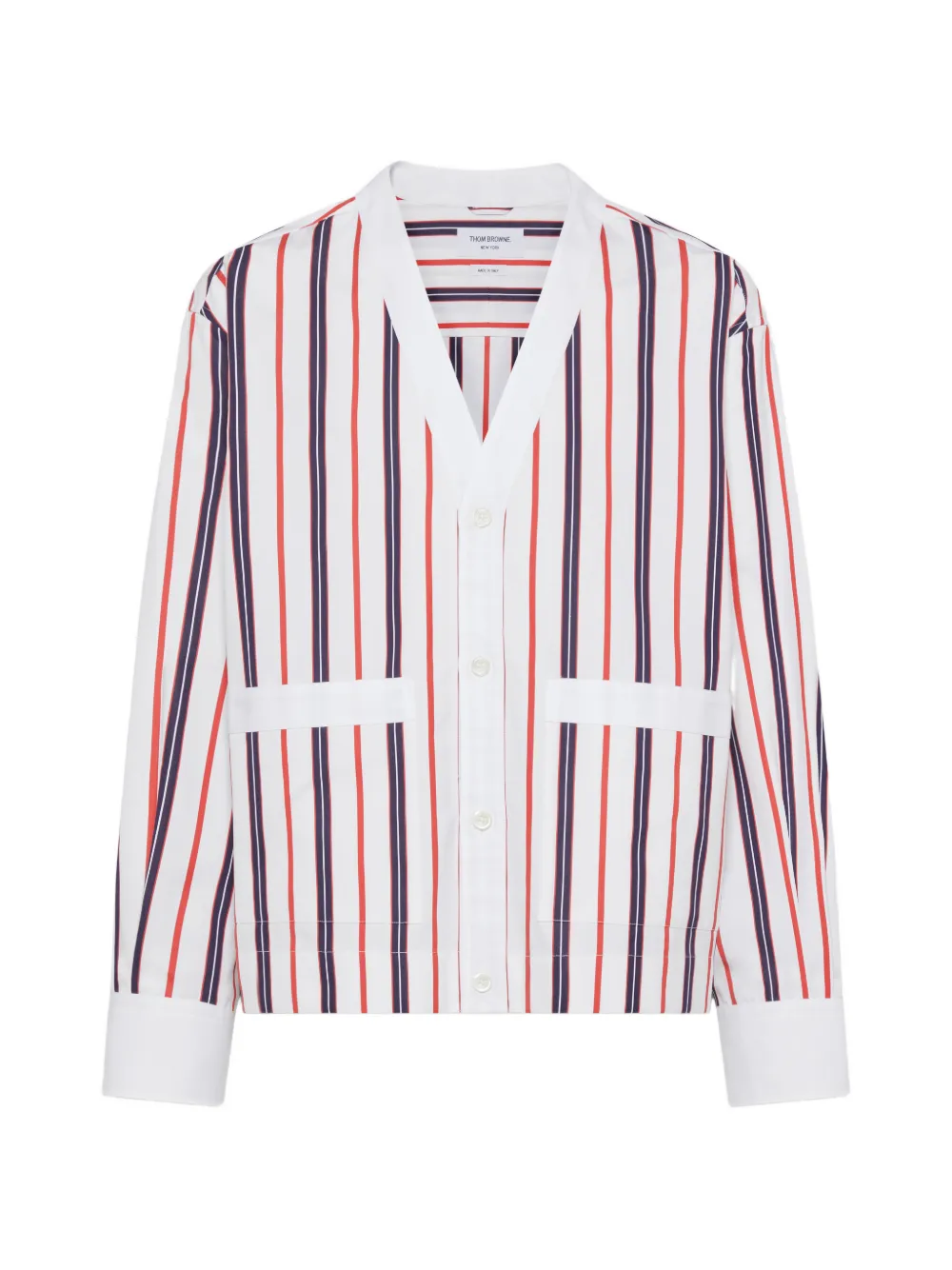 Thom Browne Camicia Repp a righe - Bianco