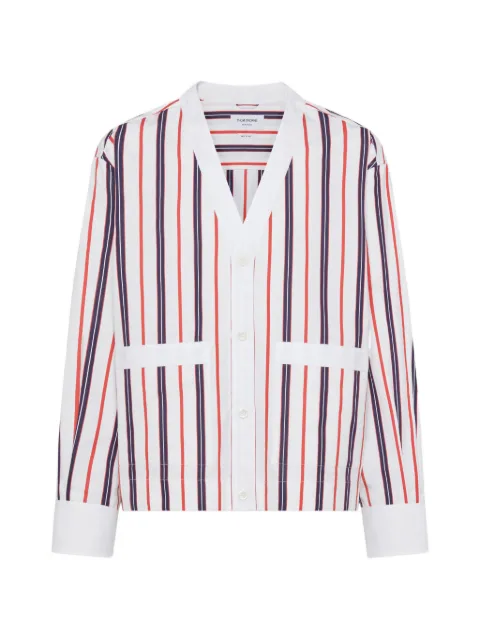 Thom Browne Repp striped poplin shirt