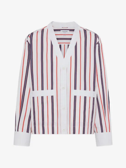 Thom Browne Repp striped poplin shirt