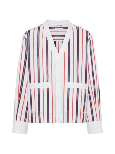 Thom Browne poplin repp stripe shirt