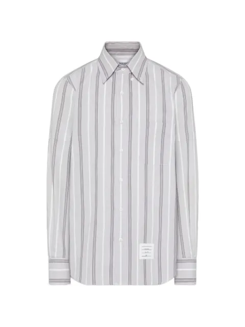 Thom Browne Madras striped armband shirt