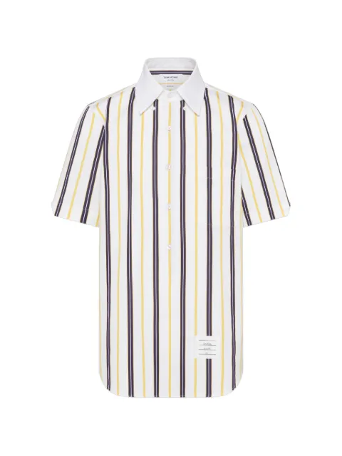 Thom Browne camisa de popelina con rayas