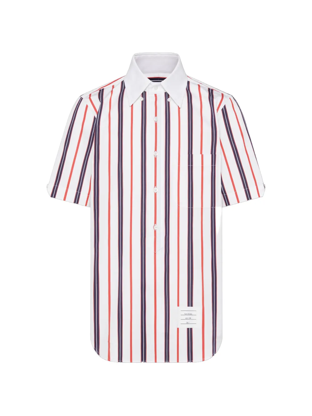 Thom Browne Repp striped poplin shirt - White