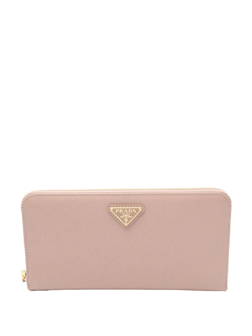 Prada Pre-Owned cartera Saffiano con logo triangular 2013-2025 | marrón | Image 1