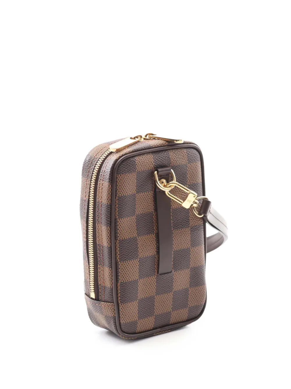 Pre-owned Louis Vuitton 2007 Damier Ebene Etui Okapi Gm Crossbody Bag In Brown