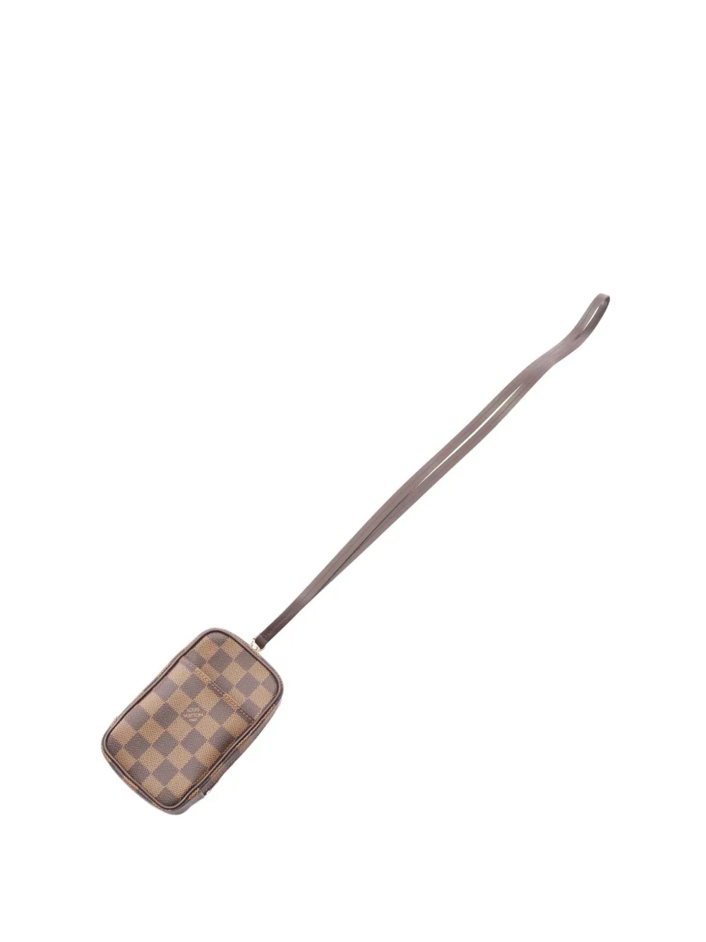 Pre-owned Louis Vuitton 2007 Damier Ebene Etui Okapi Gm Crossbody Bag In Brown