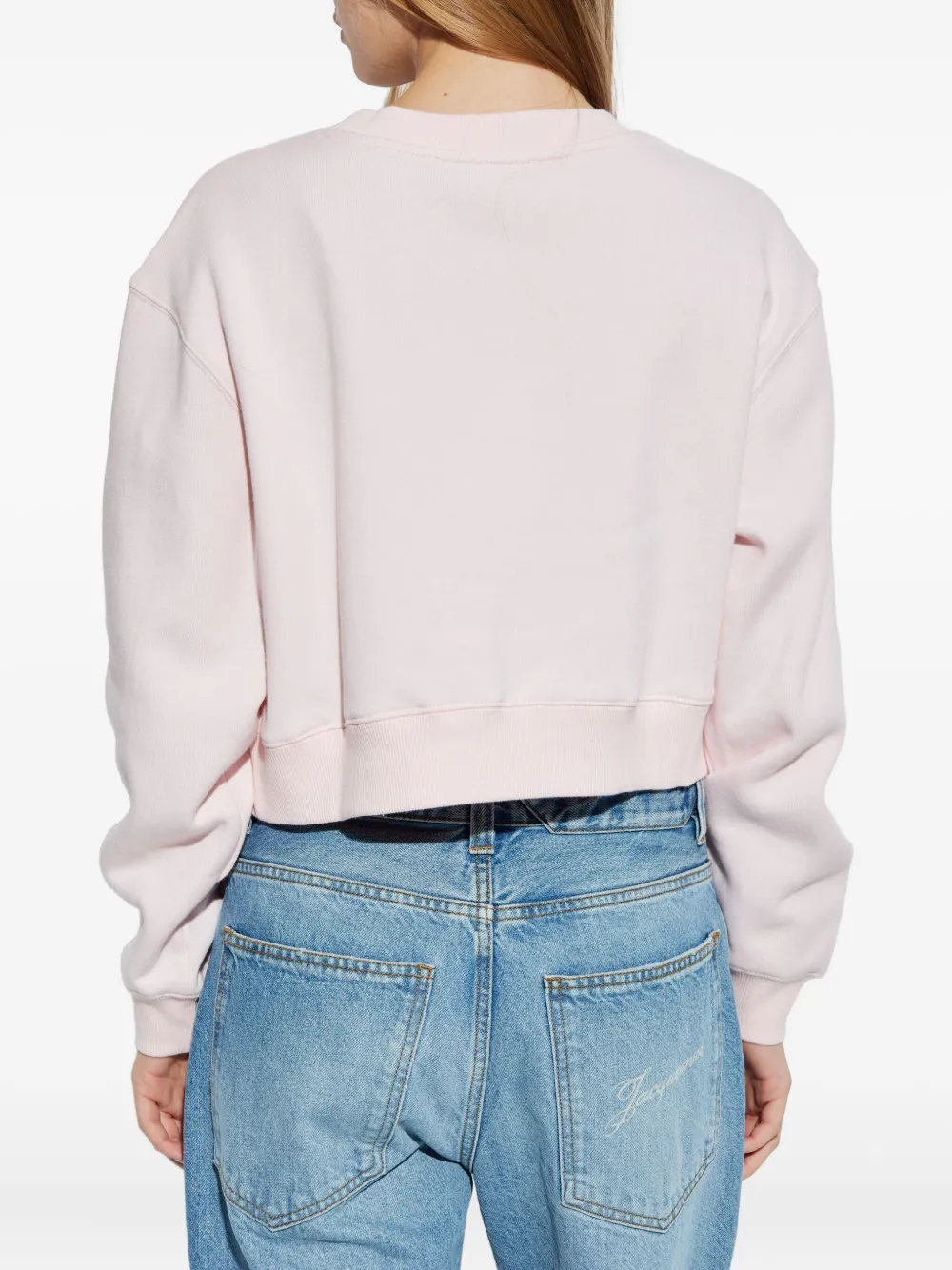 Loveshackfancy Bow-embellished Sweatshirt In Pink
