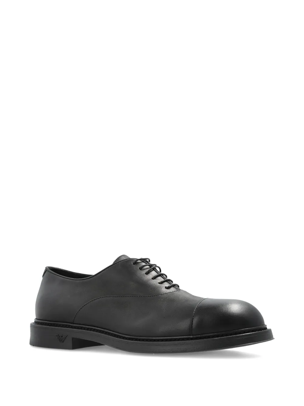 Emporio Armani cap-toe Oxford shoes Zwart