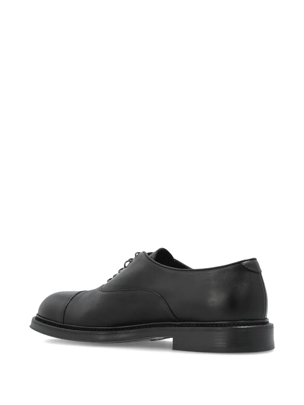Emporio Armani cap-toe Oxford shoes Zwart