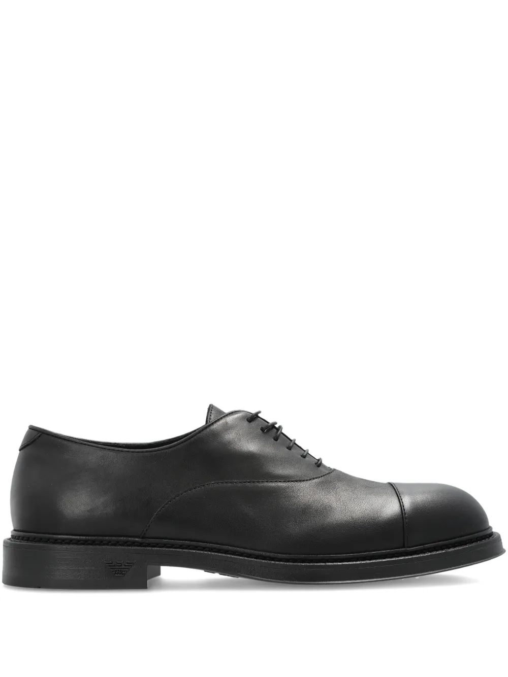 Emporio Armani cap-toe Oxford shoes Zwart