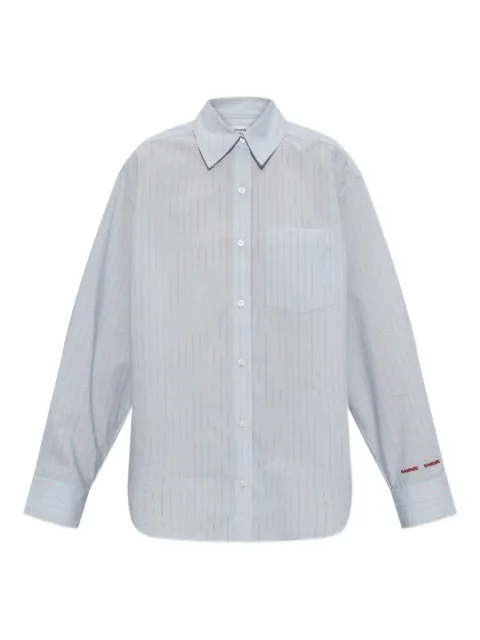 SAMSOE SAMSOE Salova striped-pattern pocket shirt