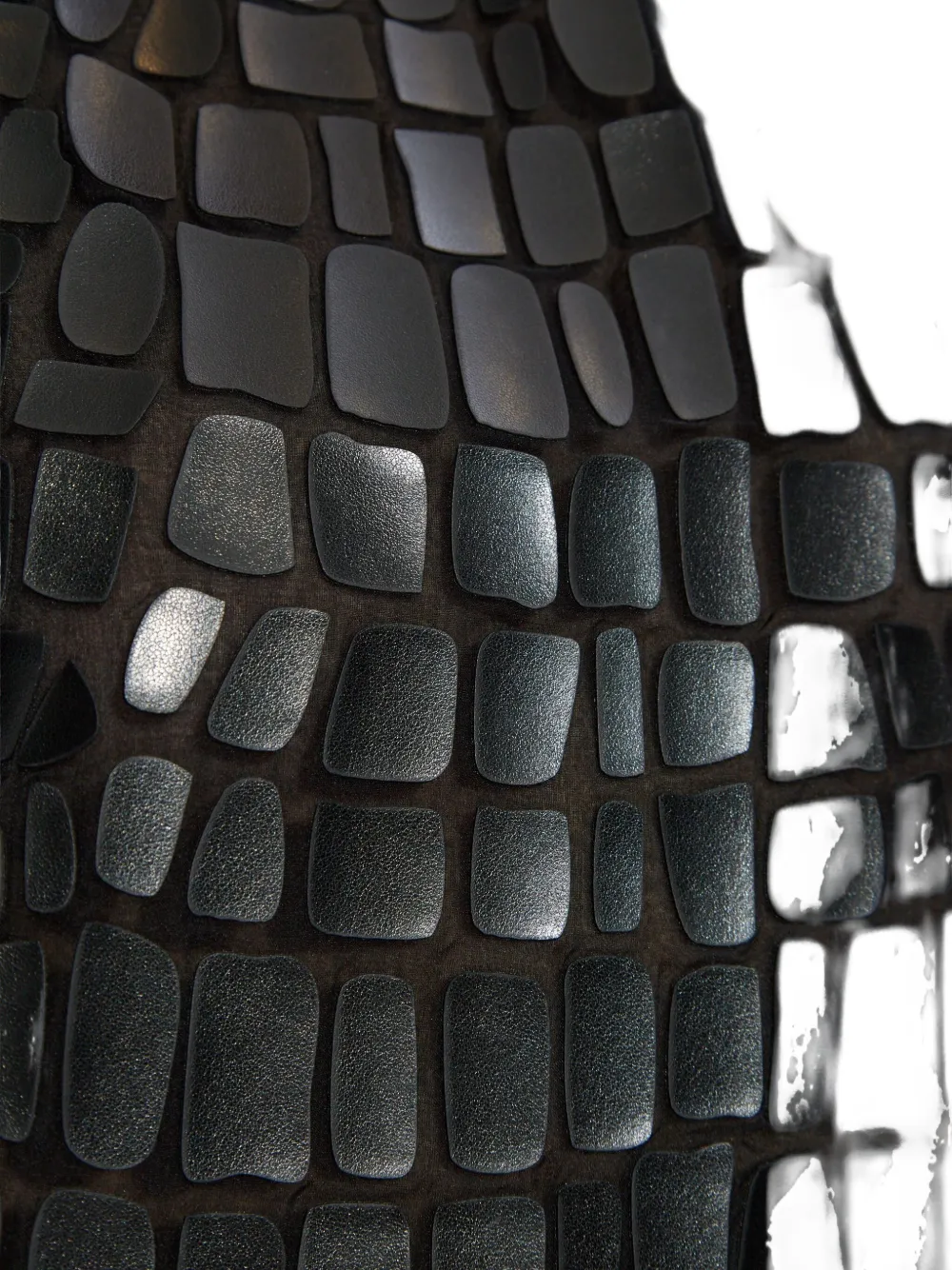 DSQUARED2 Mini-jurk met krokodillen-reliëf Zwart