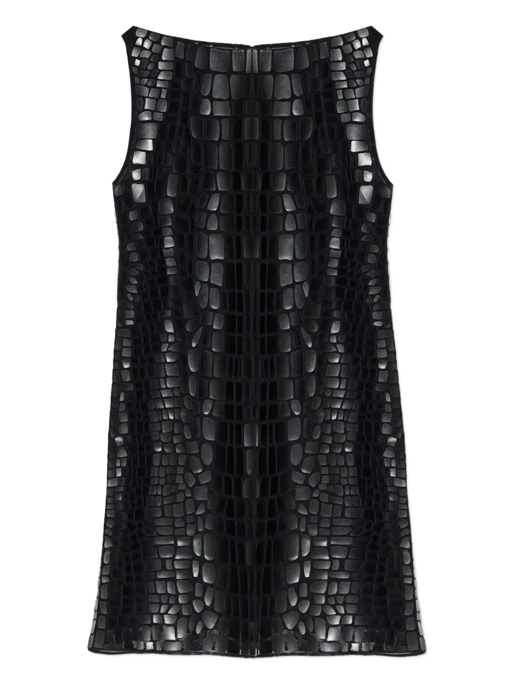 DSQUARED2 crocodile-effect mini dress | noir | Image 1