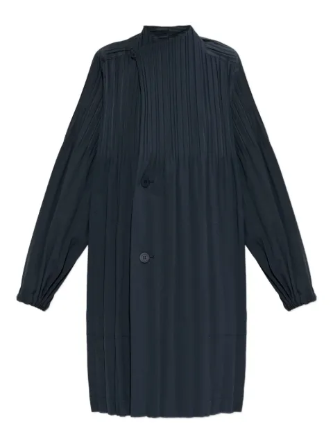 Pleats Please Issey Miyake abrigo Smooth