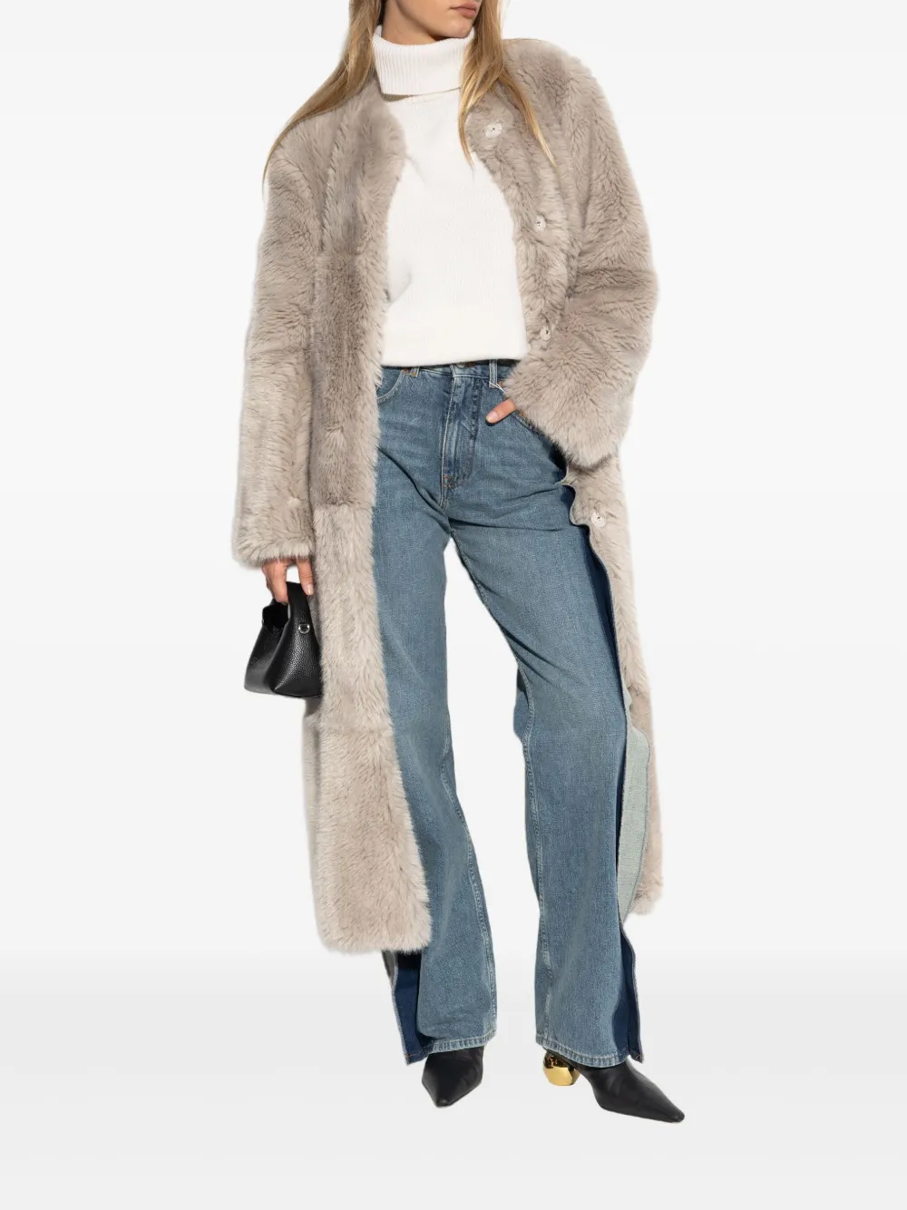 STAND STUDIO Jas met ronde hals Grijs