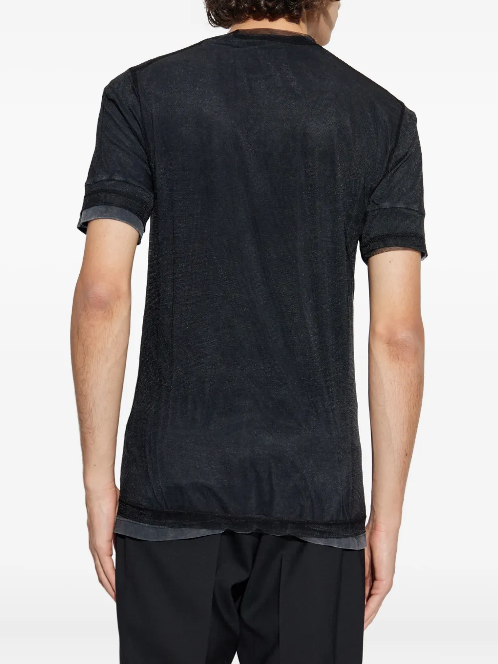 DSQUARED2 T-shirt met grafische print Grijs