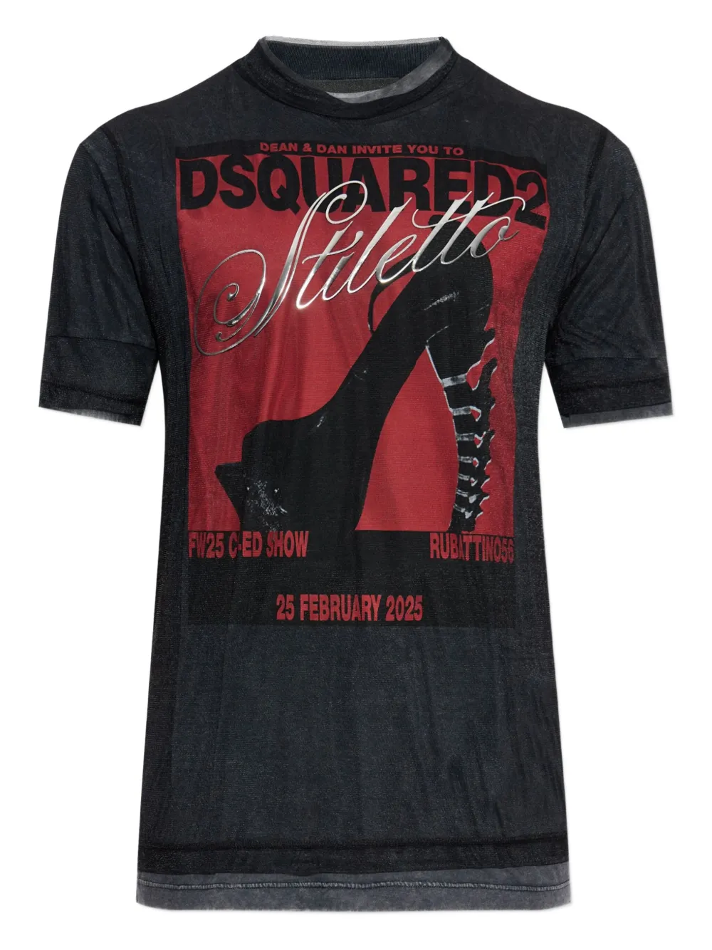 DSQUARED2 graphic-print T-shirt | Grey | Image 1