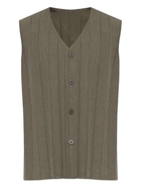 Homme Plissé Issey Miyake button pleated vest