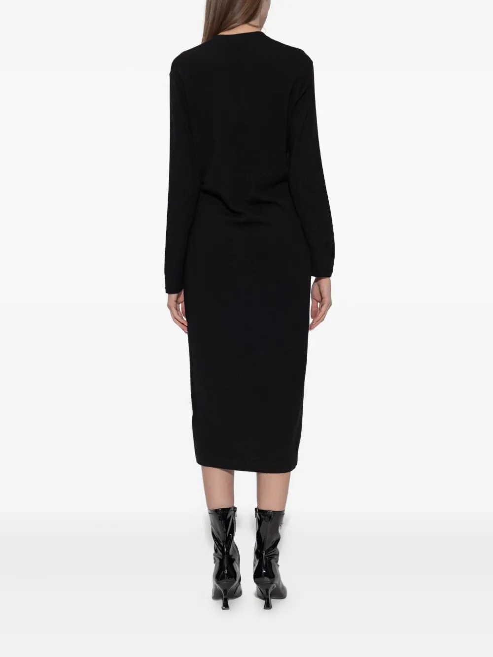 Diesel M-Alinesa vestjas met knopen en logo Zwart