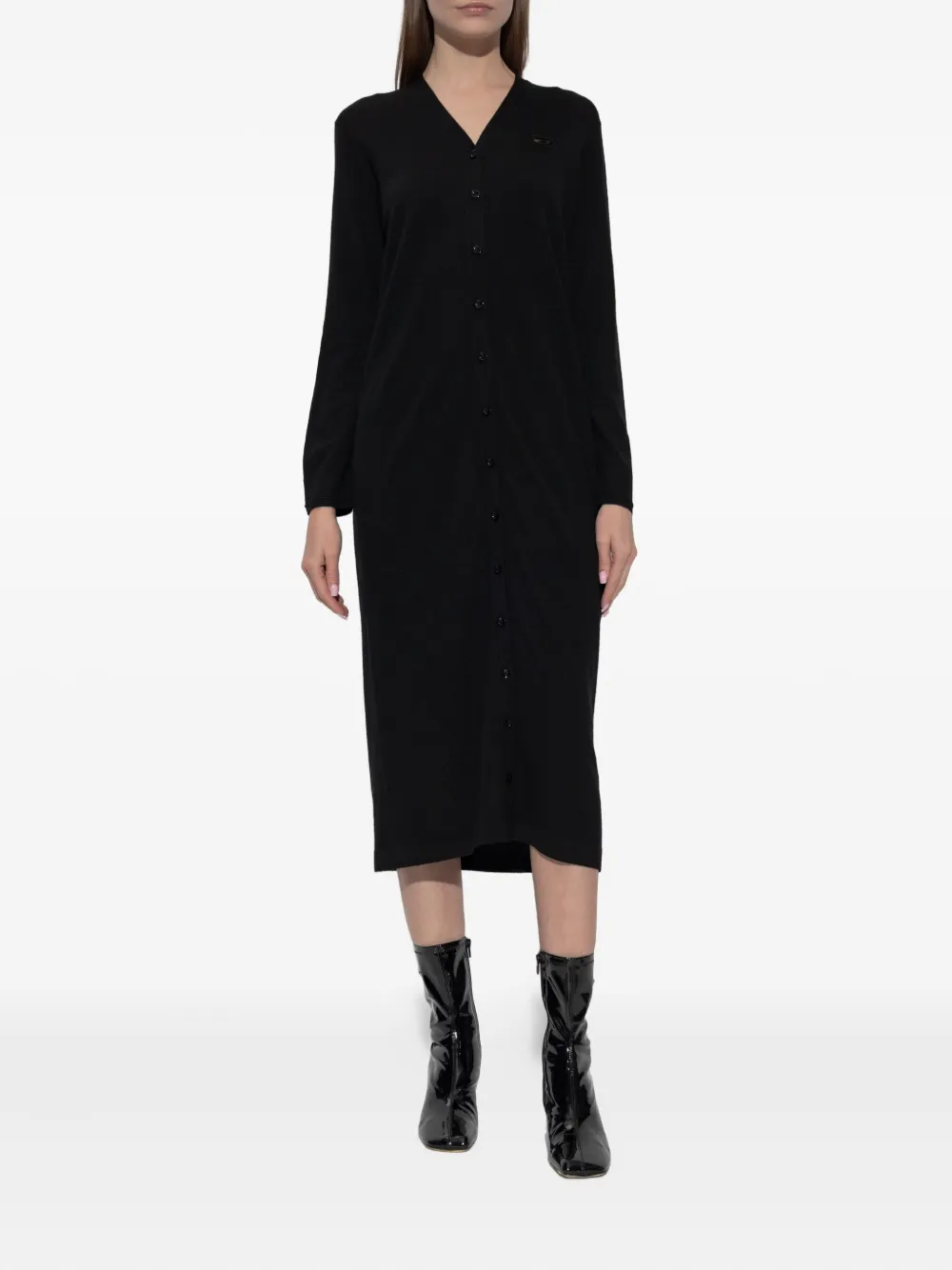 Diesel M-Alinesa vestjas met knopen en logo Zwart