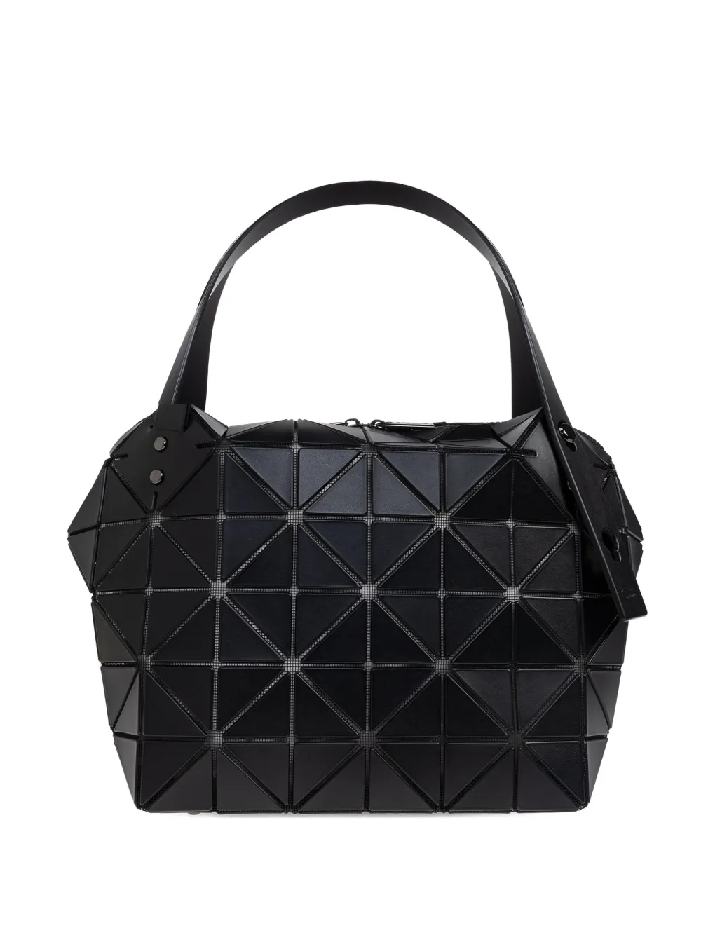Bao Bao Issey Miyake Boston Geometric-pattern Tote Bag In Black