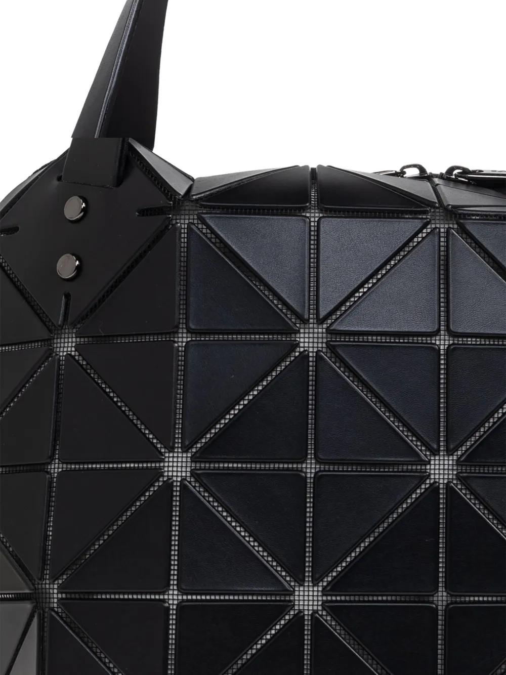 Bao Bao Issey Miyake Boston Geometric-pattern Tote Bag In Black