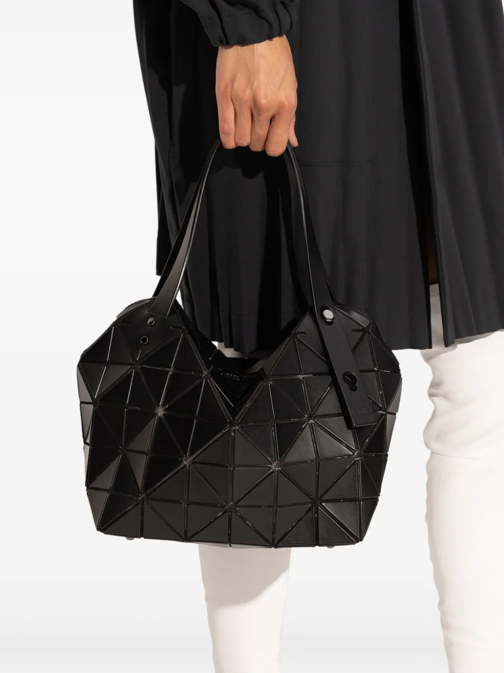 Bao Bao Issey Miyake Boston shopper met geometrisch patroon - Zwart