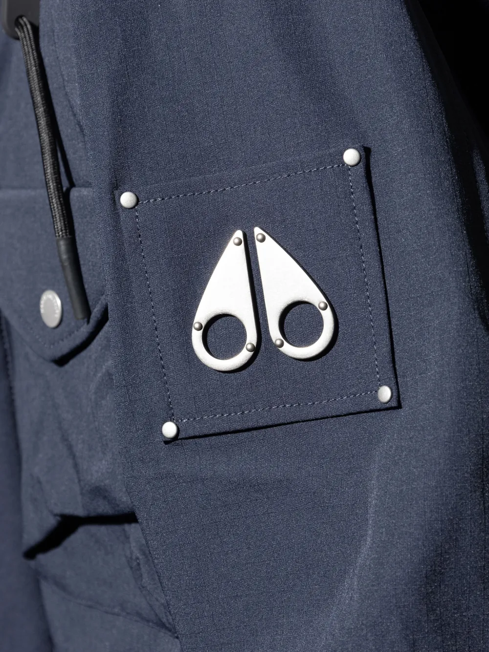 Moose Knuckles Jas met zak Blauw