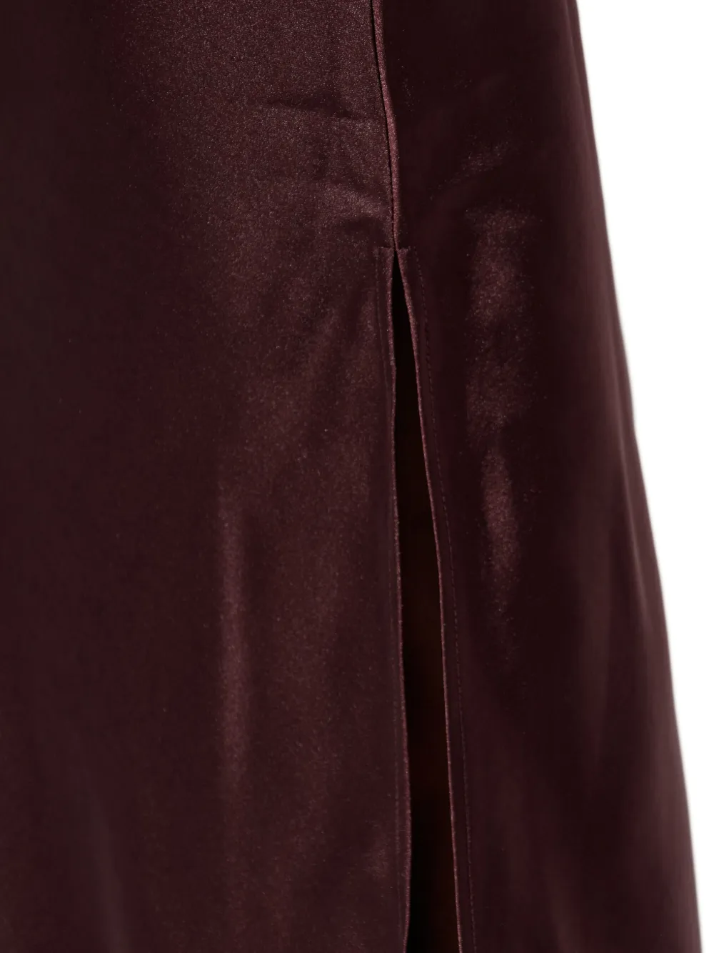 SAMSOE Sanuna jurk met vierkante hals en split Bruin