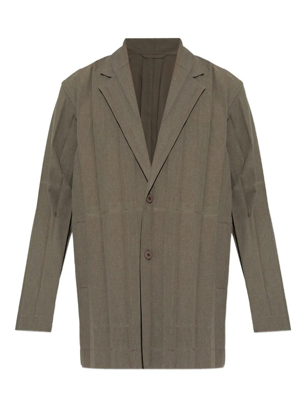 Homme Plissé Issey Miyake buttoned blazer | Brown | Image 1