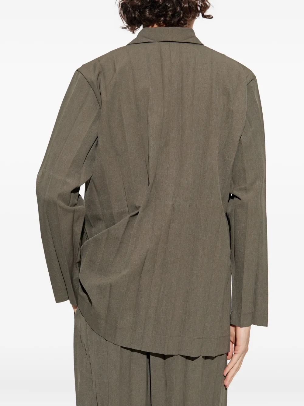 Homme Plissé Issey Miyake Blazer met knopen Bruin