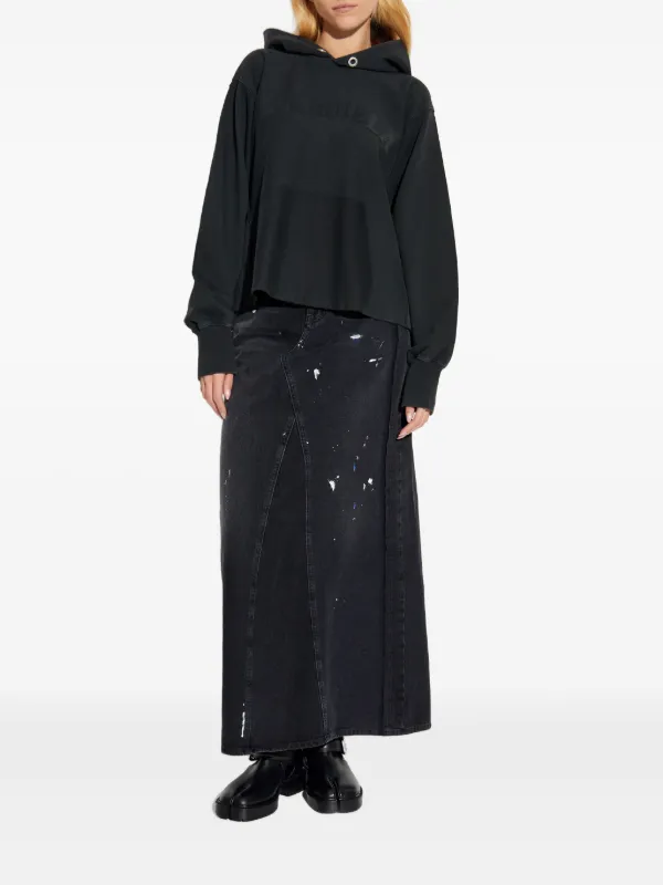 Maison Margiela ロゴエンブロイダリー セーター | ブラック | FARFETCH JP