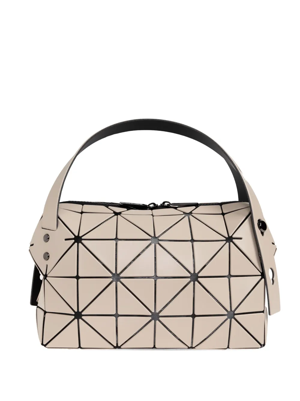 Bao Bao Issey Miyake Small Boston Geometric-pattern Tote Bag In Neutral