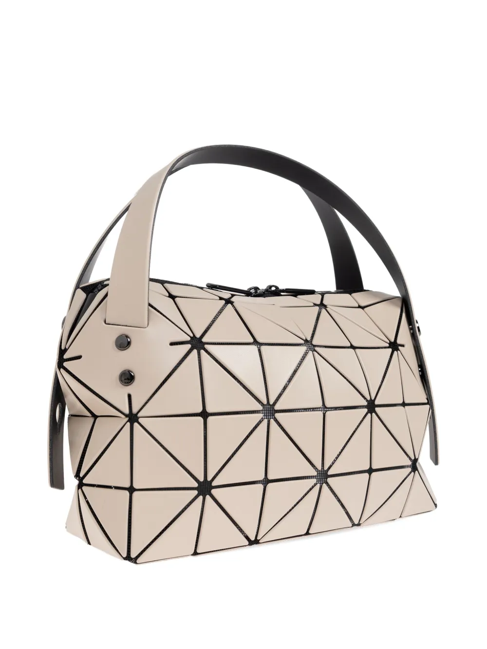Bao Bao Issey Miyake Small Boston Geometric-pattern Tote Bag In Neutral