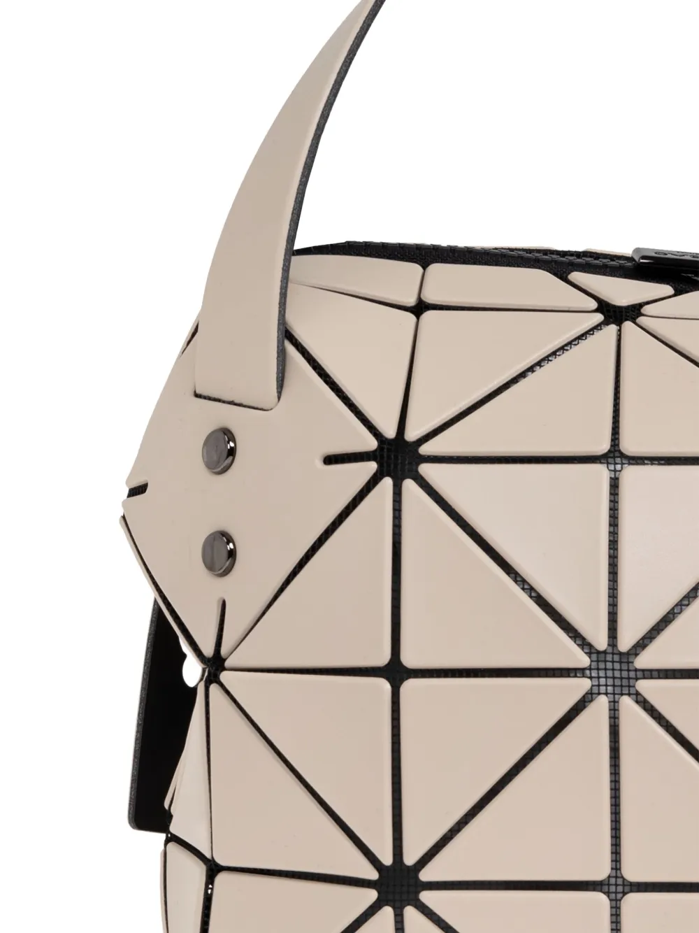 Bao Bao Issey Miyake Small Boston Geometric-pattern Tote Bag In Neutral
