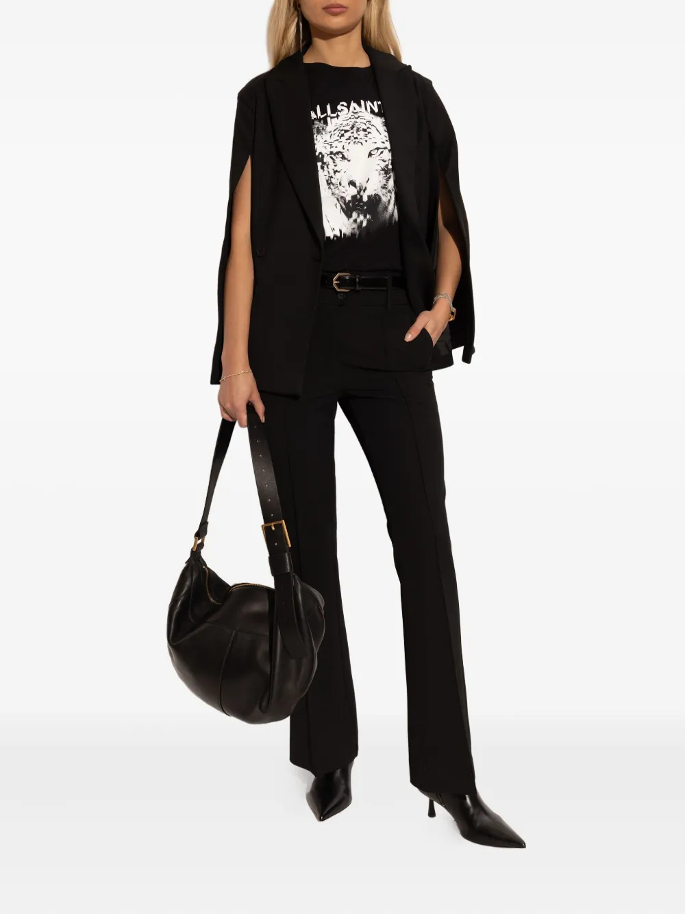 AllSaints Vivian enkellaarzen Zwart