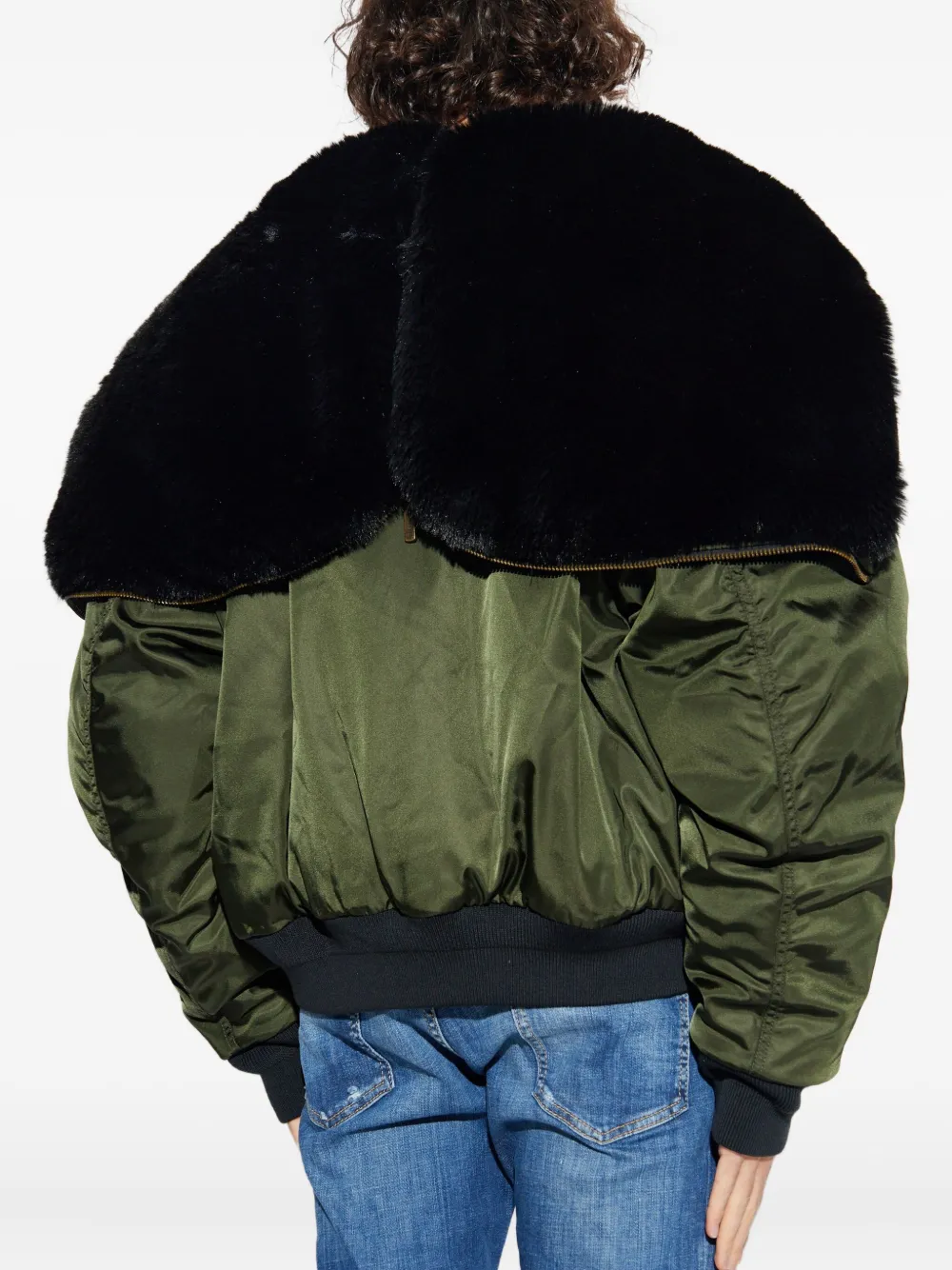 DSQUARED2 Jack met geribbelde manchetten Groen