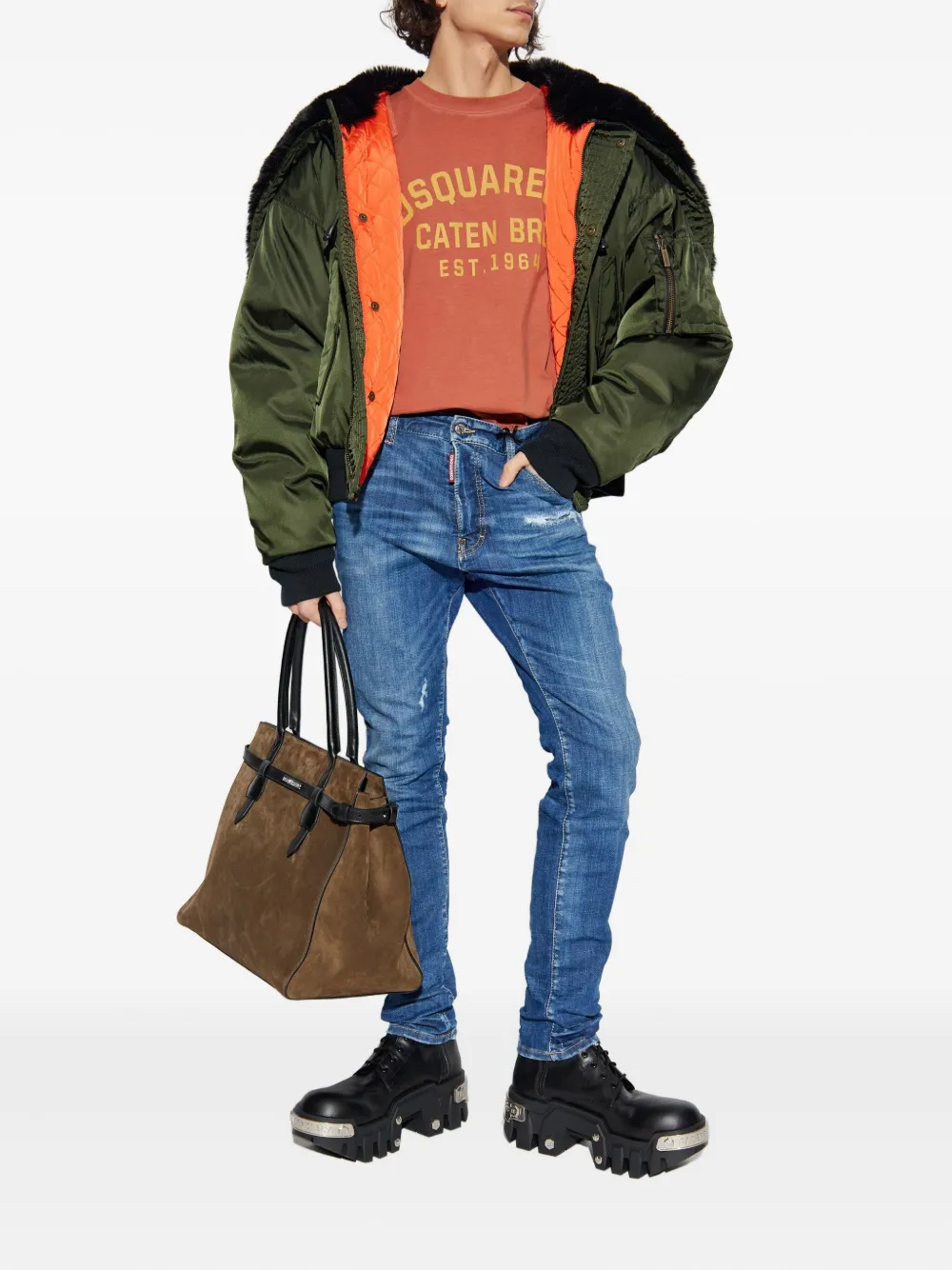 DSQUARED2 ribbed-cuff jacket | Bomber Jackets | Image 2
