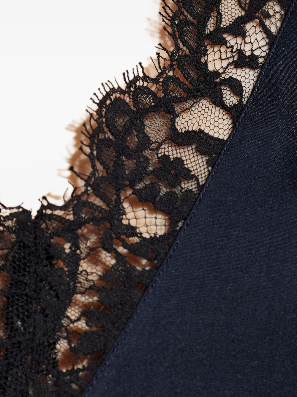 Officine Generale Mini-jurk met V-hals Blauw