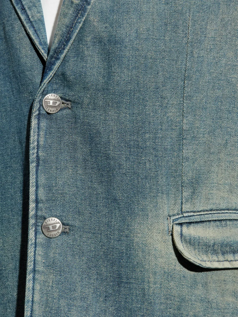 Diesel D-Reger-D blazer met knopen Blauw