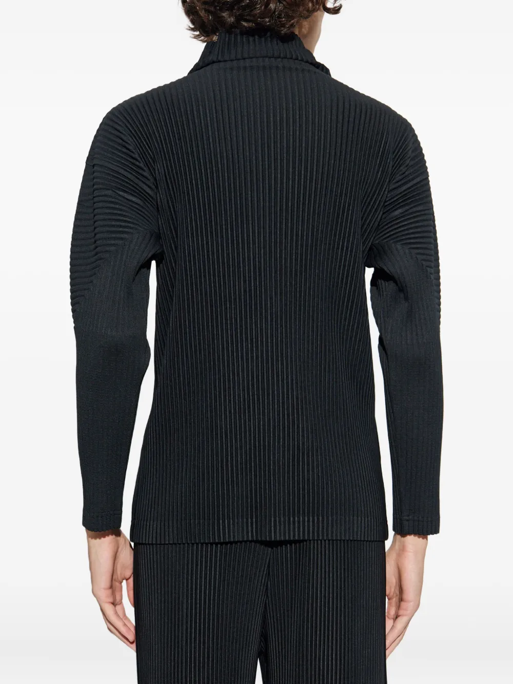 Homme Plissé Issey Miyake Geplooid T-shirt Zwart