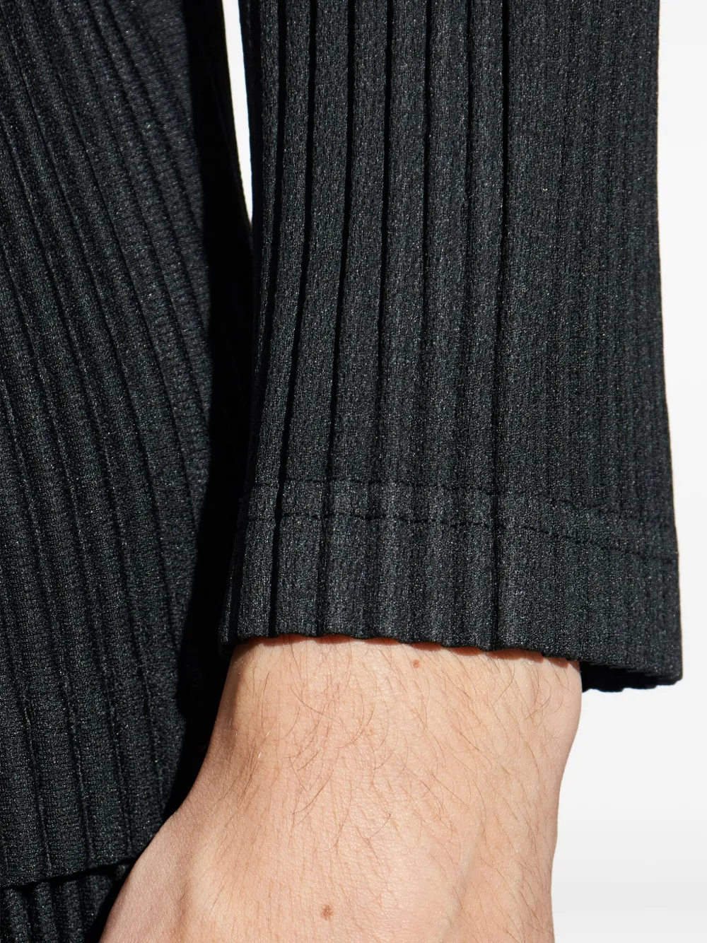 Homme Plissé Issey Miyake Geplooid T-shirt Zwart