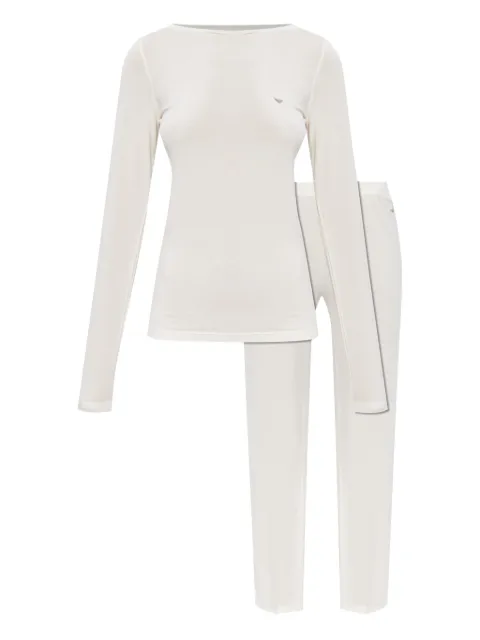Emporio Armani logo-detail pajama set