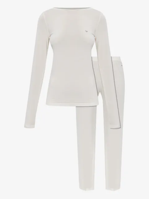 Emporio Armani logo-detail pajama set
