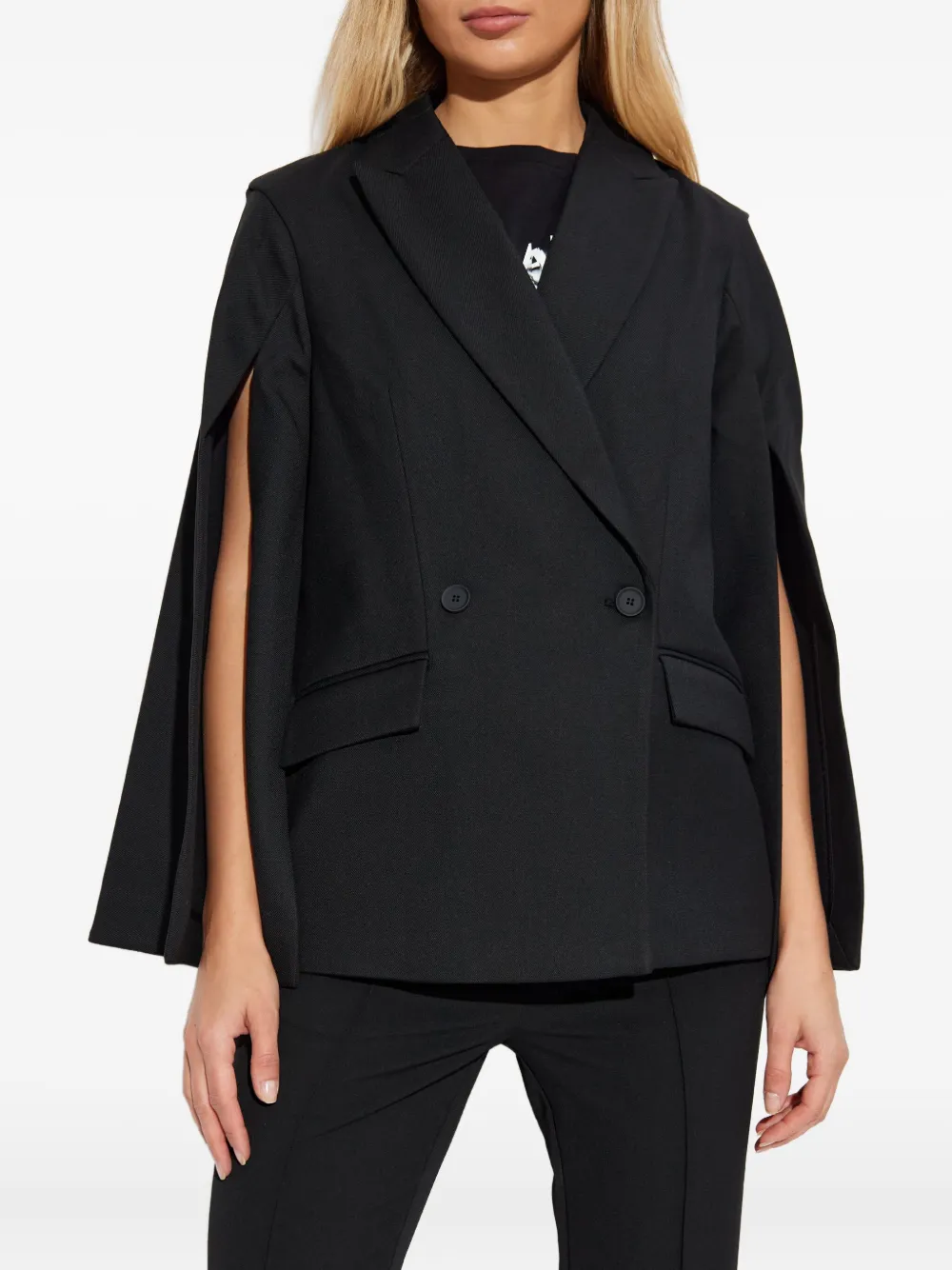 Allsaints Double-breasted Blazer - Black 