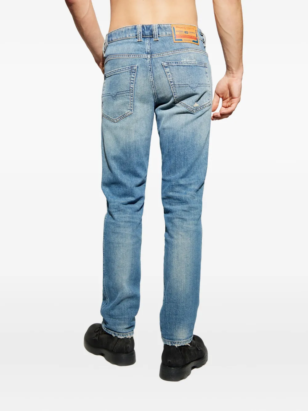 Diesel 1993 D-Vyl jeans met gerafeld detail Blauw